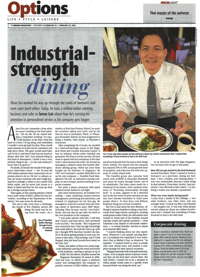 industrial strength dining the edge singapore